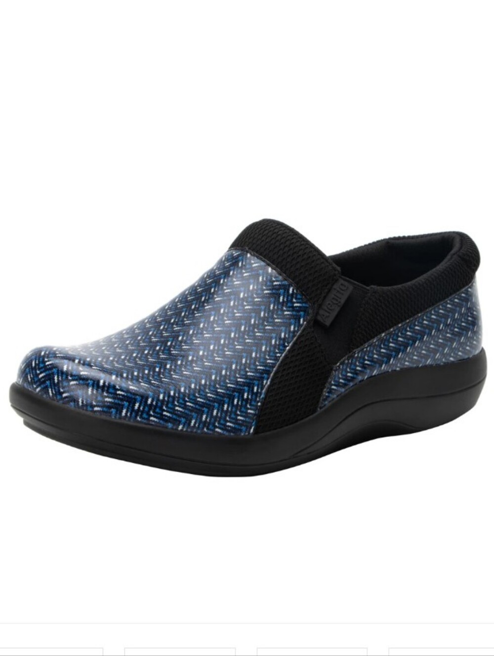 Alegria Women's Duette Professional Slip-on Shoe Herringbone Blues DUE-7478